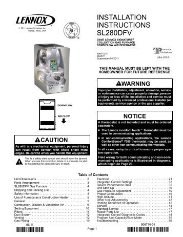 el195e gas furnace installation manual