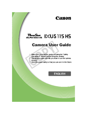 canon ixus 100 is user manual