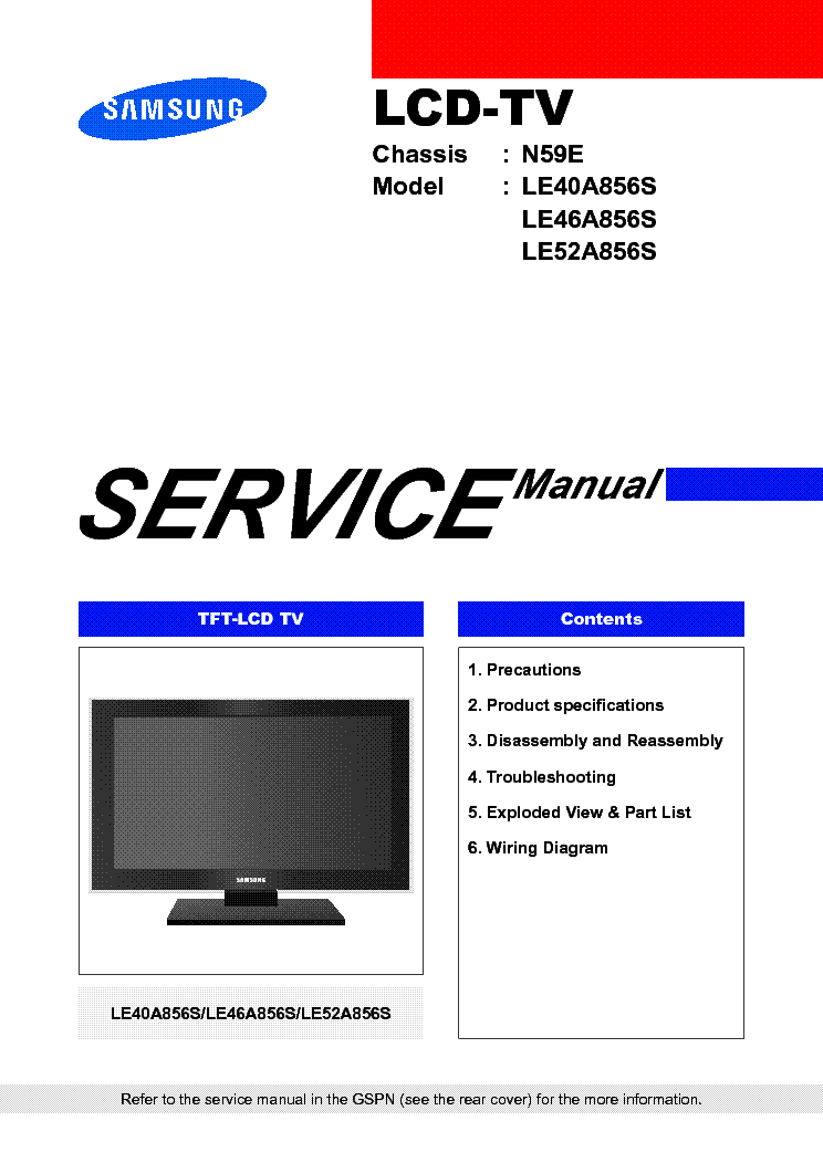 rca lcd tv service manual