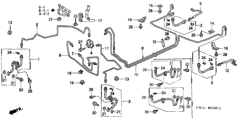 2002 honda civic 2 door manual brake line