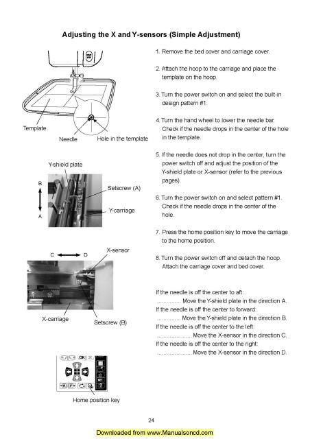 necchi sewing machine parts manual