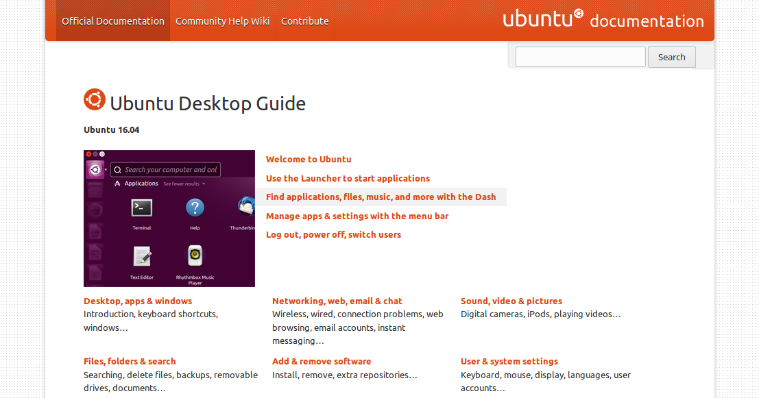 ubuntu server 16.04 manual package selection