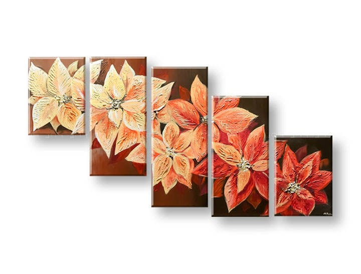 tablouri pictate manual cu flori