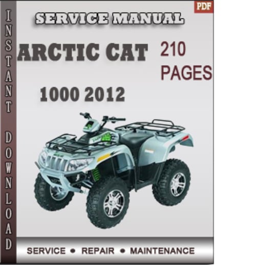 arctic cat service manual 2012