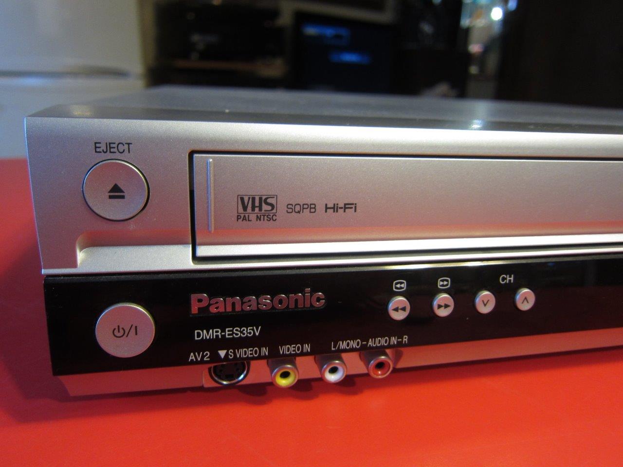 panasonic dmr-es36v vcr vhs dvd recorder player manual